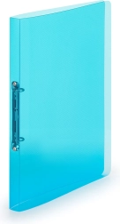 Polypropylene A4 Binder with 2 Rings Lines Blue