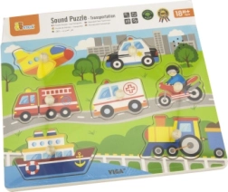 Puidust heliga pusle transpordivahendid Viga