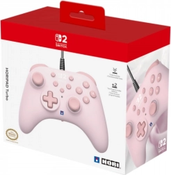 Juhtmega HORI HORIPAD Turbo kontroller Nintendo Switchile värvitoonis Cozy Pink