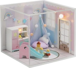 Miniature House Rainbow House for Children