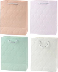 Elegantne kinkekott reljeefsete südametega 23 x 18 x 10,5 cm
