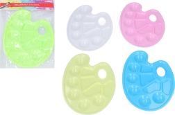 Plastist maalikunstniku palett temperavärvidele
