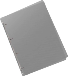 A5 Binder Lines smoke with 4-ring mechanism