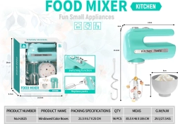 Laste mikser pöörlevate visplite ja tarvikutega