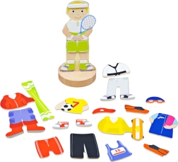 Magnetic Dress-Up Puzzle Sports Activities Bigjigs Toys