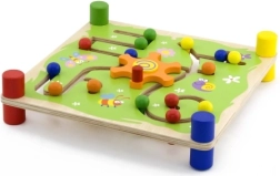 Viga Jälgi ja Liiguta Montessori puidust didaktiline mäng