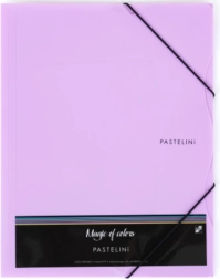 A4 kummiga kaust PASTELINI lilla