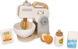 Wooden Kitchen Mixer Grey