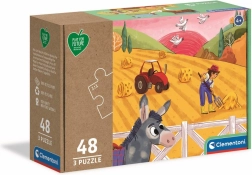 Puzzle CLEMENTONI Play for Future – Loomad talus 3×48 tükki