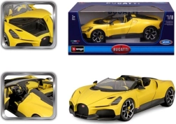 Metallist automudel 1:18 BBURAGO Bugatti Mistral kollane