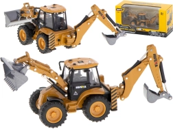 Metallist mudel traktor-ekskavaatorist liigutatavate koppadega 1:50 H-TOYS