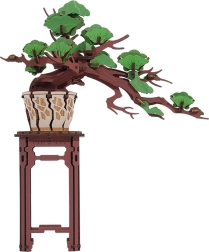 RoboTime 3D wooden puzzle pine bonsai