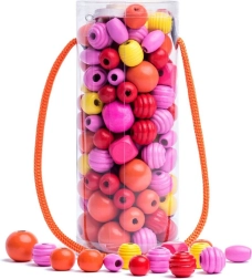 Beads in a Tube – Pink–Yellow–Red
