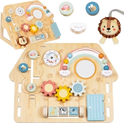 Puidust tegevustahvel laste majake