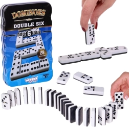 Woopie klassikaline domino – 28 klotsi metallkarbis