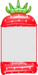 Maasika kujuline täispuhutav veehõljuvvõrk