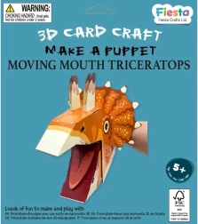 Loominguline komplekt 3D-käsinukk Triceratops