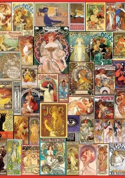ART PUZZLE juugendplakat – pusle 1500 tükki