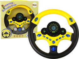 Interaktiivne kollane rool – laste juhtimissimulaator helide ja tuledega