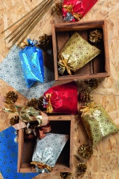 Tsellofaankott lumehelbekujundiga 20x32 cm