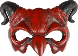 Kummist kuradi/deemoni mask karnevaliks ja Halloweeniks