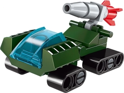 Qman Squads Extreme 3v1 miniekskavaator/tank ehituskomplekt 25 detaili