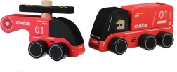 CUBIKA tuletõrje – puidust auto helikopteriga