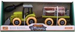 Kruvitav traktor haagisega 28 × 7,5 × 8,5 cm