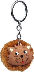 2KIDS TOYS wooden keychain with pompom – cat