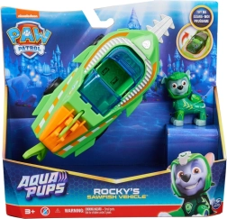 Paw Patrol Aqua Pups Rocky – saekalaranniku allveesõiduk figuuriga