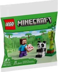 Minecrafti ehituskomplekt Steve ja väike panda