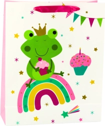 Kingikott vikerkaarel istuva konnaga