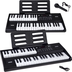 Elektroonilised klahvpillid 61 klahviga, split-funktsiooni ja mikrofoniga