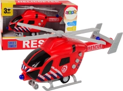 Rescue helicopter with voice and lights