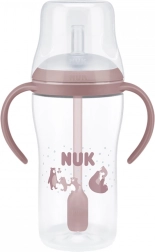 NUK Perfect Match beebipudel silikoonist kõrrega 260 ml, temperatuuri kontroll