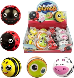 Hüppav loomapiltidega kummipall 6 cm