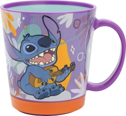 Plasttopos mittelibiseva põhjaga STITCH 410 ml