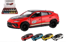 Auto Lamborghini Urus Performante 1:40 metall 13 cm 4 värvi tagasikerimisega