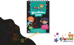 Vikerkaarevärvilised kraapimislehed 10 lehte 10 × 14 cm