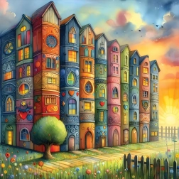 Puzzle Booktown 1023 pieces