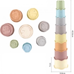 Laste virnastatavad topsid, komplekt 8 tk