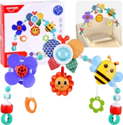 Värviline riputatav mängukaarch vankrile, võrekärule ja turvatoolile beebidele