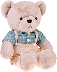 Pehmomees Franek 58 cm rohelises vintage-särgis