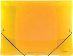 Kummipaelaga kaust OPALINE kollane A4