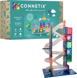 Connetix Rainbow Ball Run – loominguline magnetehitus, 92 detaili