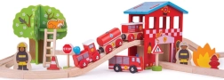 BIGJIGS RAIL puidust rongirada – tuletõrjejaam
