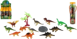 Plastic Dinosaurs in a Tube, 12 pcs, 5–8 cm