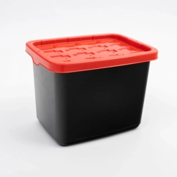 Suletav hoiukast 18 l must