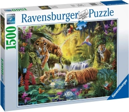 Puzzle 1500 Pieces Calm Tigers RAVENSBURGER
