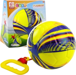 Kollane vahtpall nööril koos pingutiga 14 cm